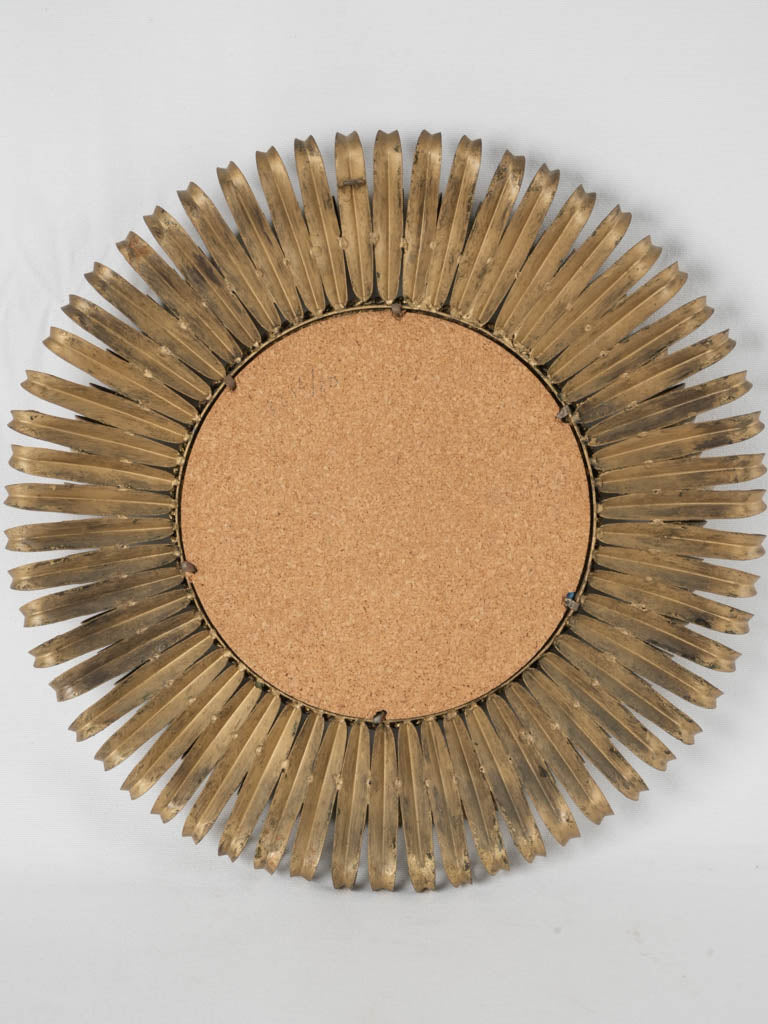 Large vintage sunburst mirror