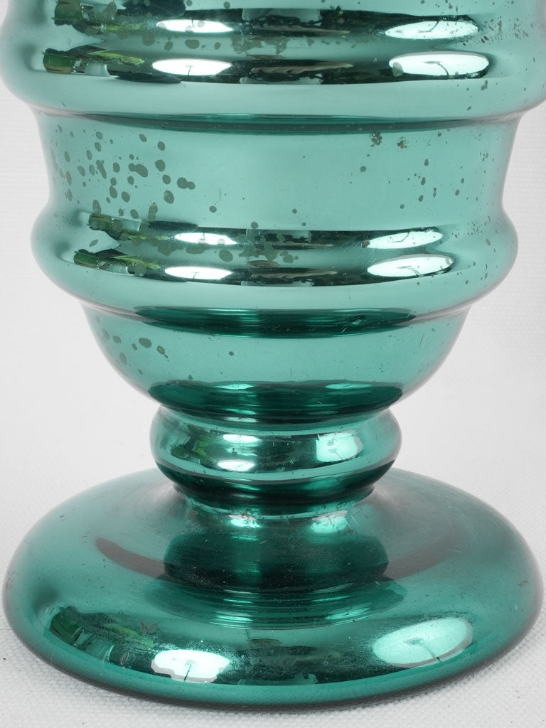 Unique historical patina glass vase