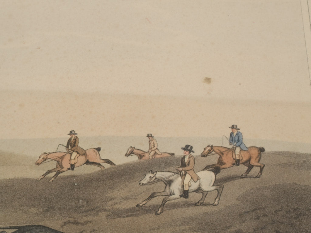 Elegant historical English hunt prints