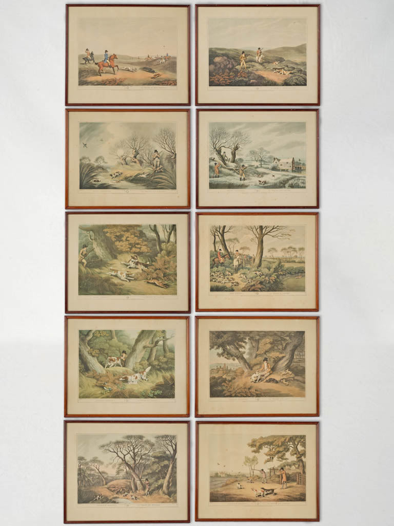 Vintage English countryside hunting prints