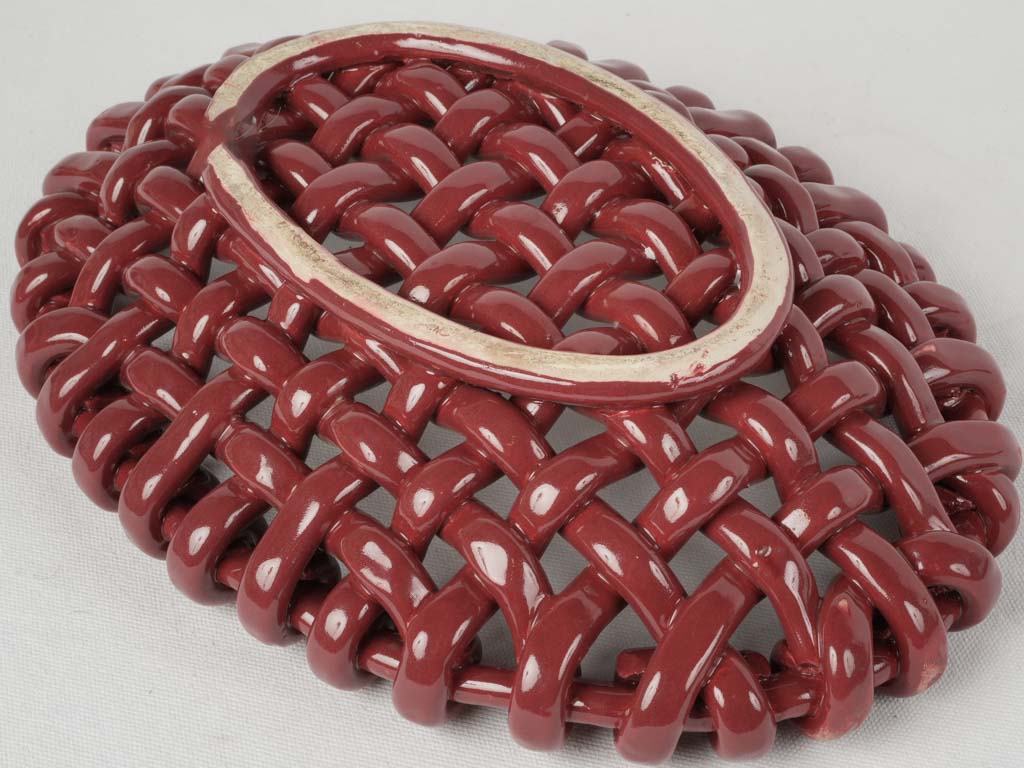 Classic red glazed Vallauris ceramic