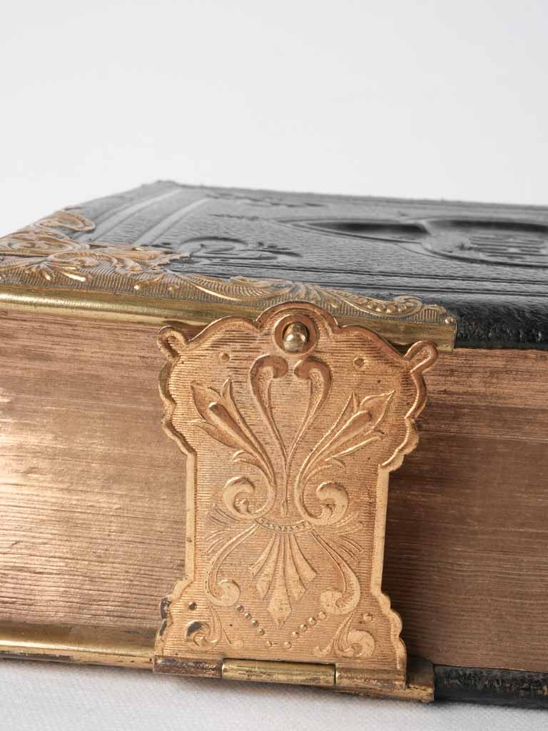 Decorative nineteenth-century clasp Bible