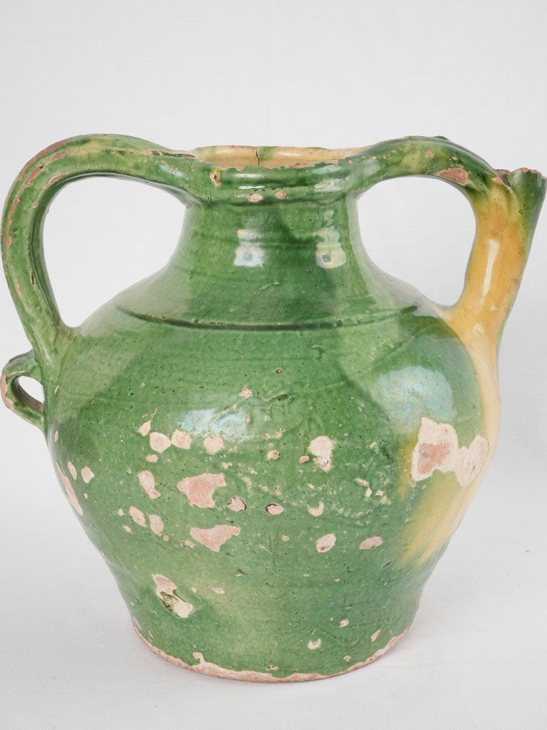 Nineteenth-century green-glazed cruche collection