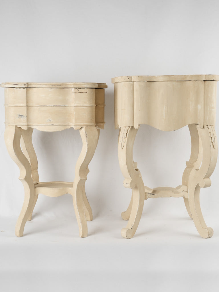 Timeless beige Italian bedside tables