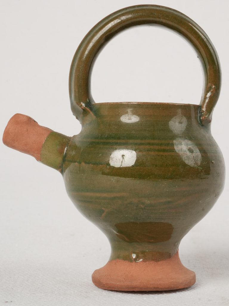 Earthy Green Glazed Whistle