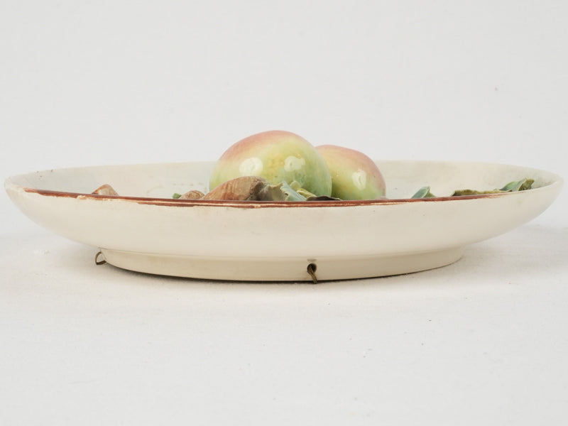 Classic French Majolica Apple Plate