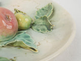 Vintage Apple Branch Majolica Plate