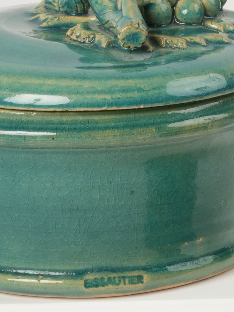 Renowned, translucent blue glazed jars