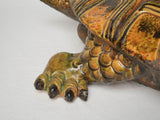 Traditional French terracotta tortoise ornament