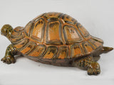 Timeless French ceramic tortoise statue