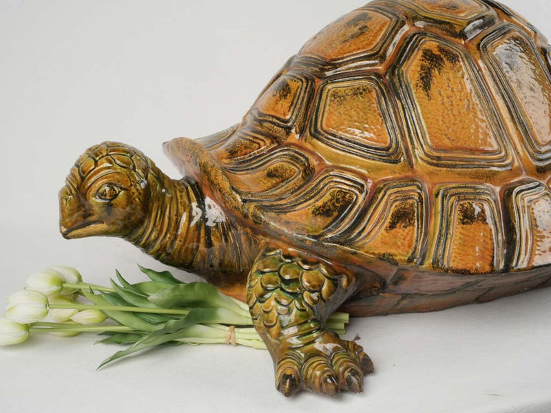 Classic French life-size tortoise statue