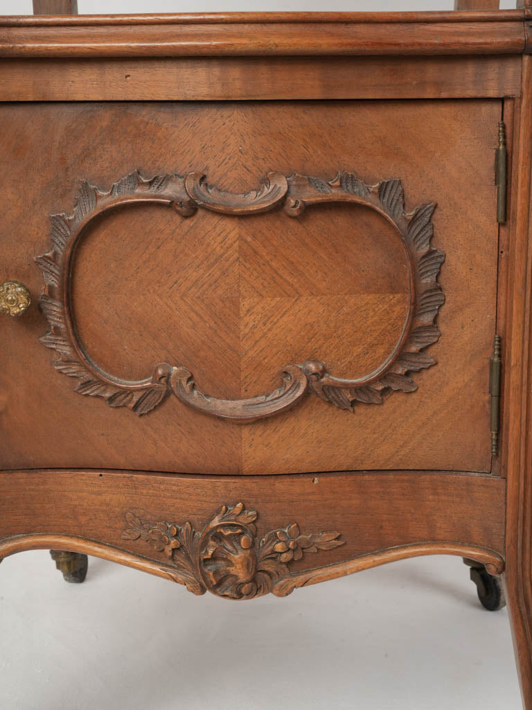 Classic warm-toned wooden nightstand