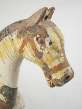 Charming vintage wooden carousel horse