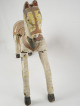 Weathered rustic French carousel horse