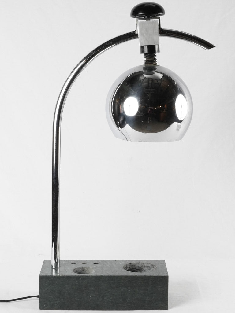 Vintage chrome-arm designer table lamp