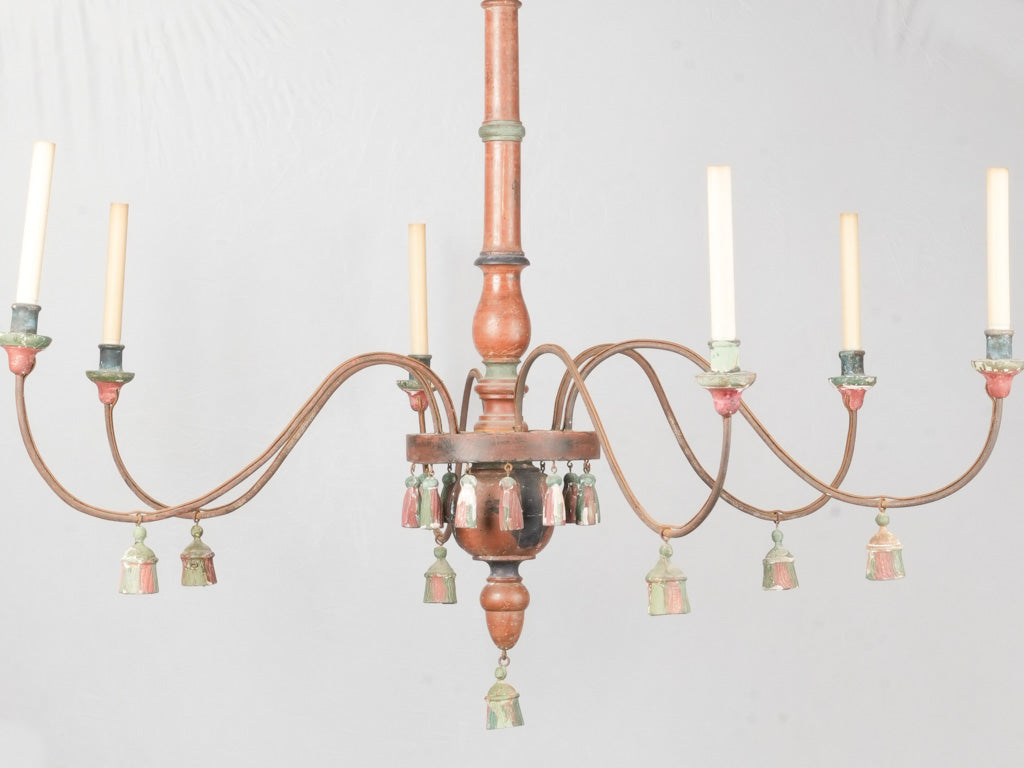 Classic carved arm chandelier