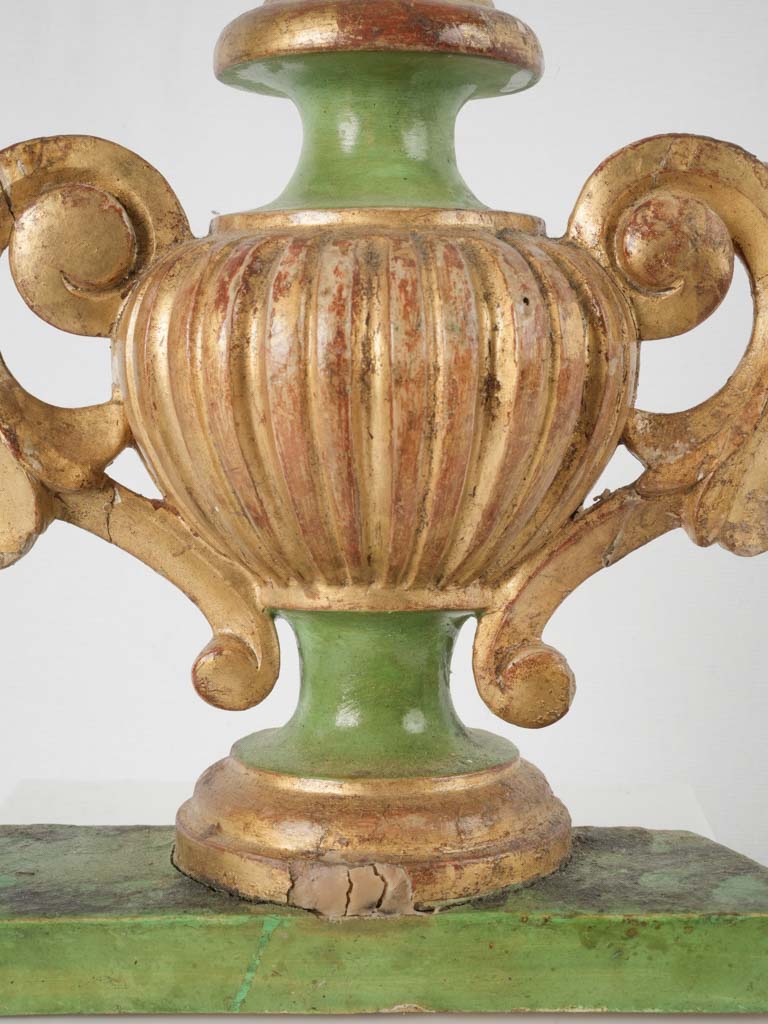 Ornate Italian Acanthus Leaf Candlesticks 