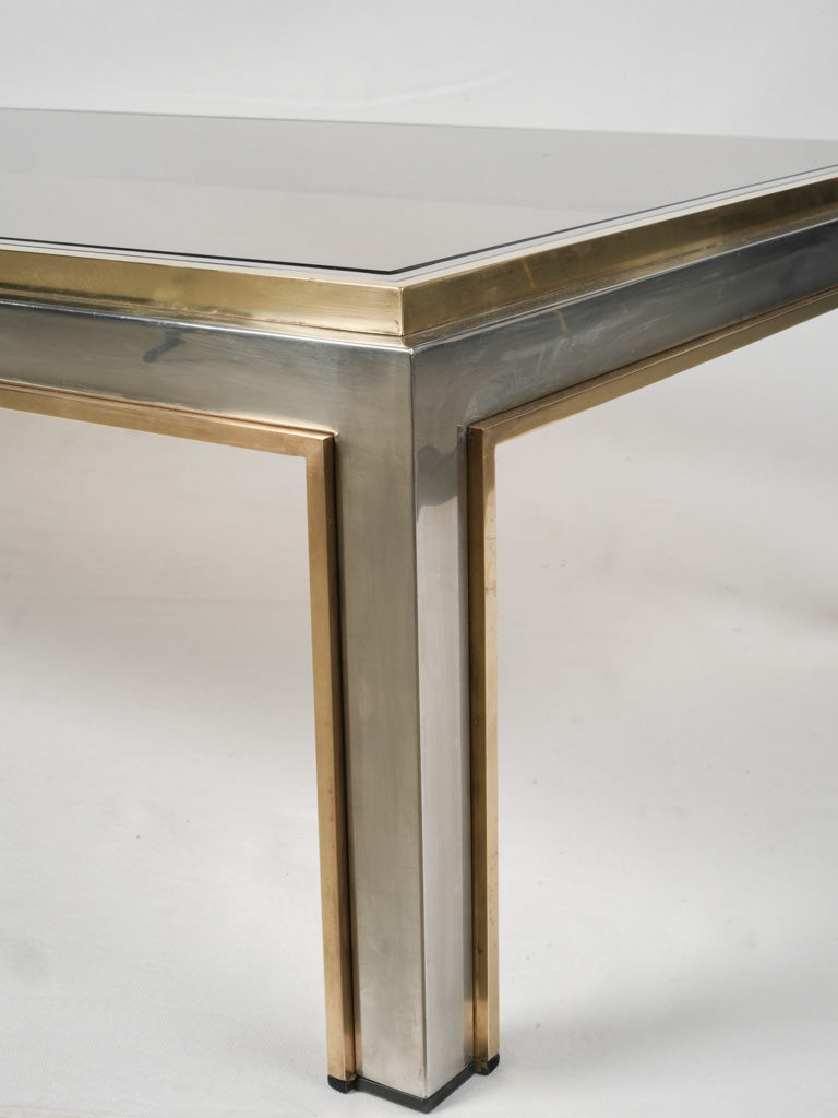 Stylish, brass and glass 1960s table