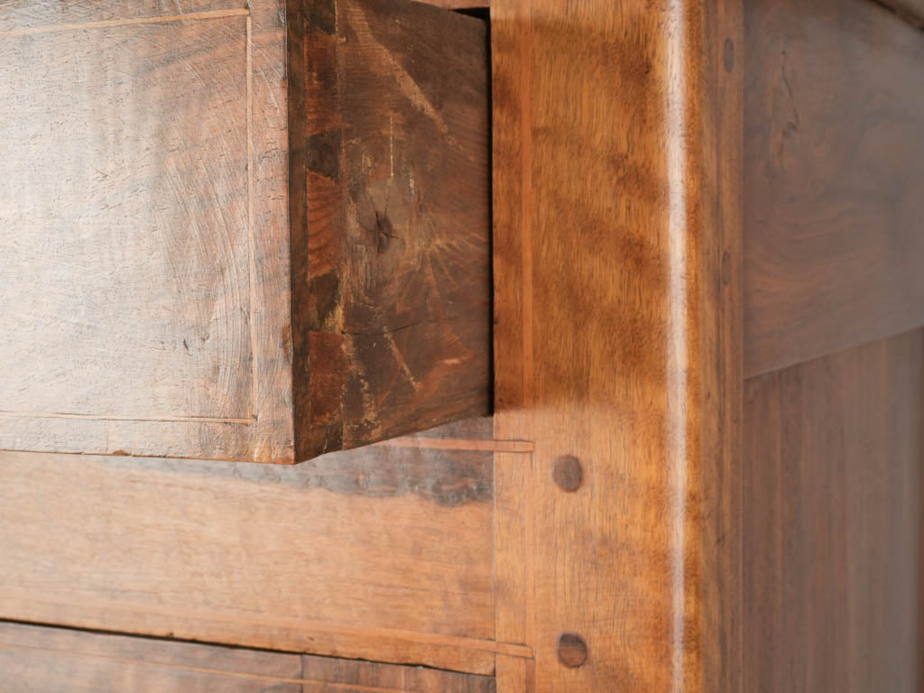 Walnut Marquetry Church Storage Cabinet