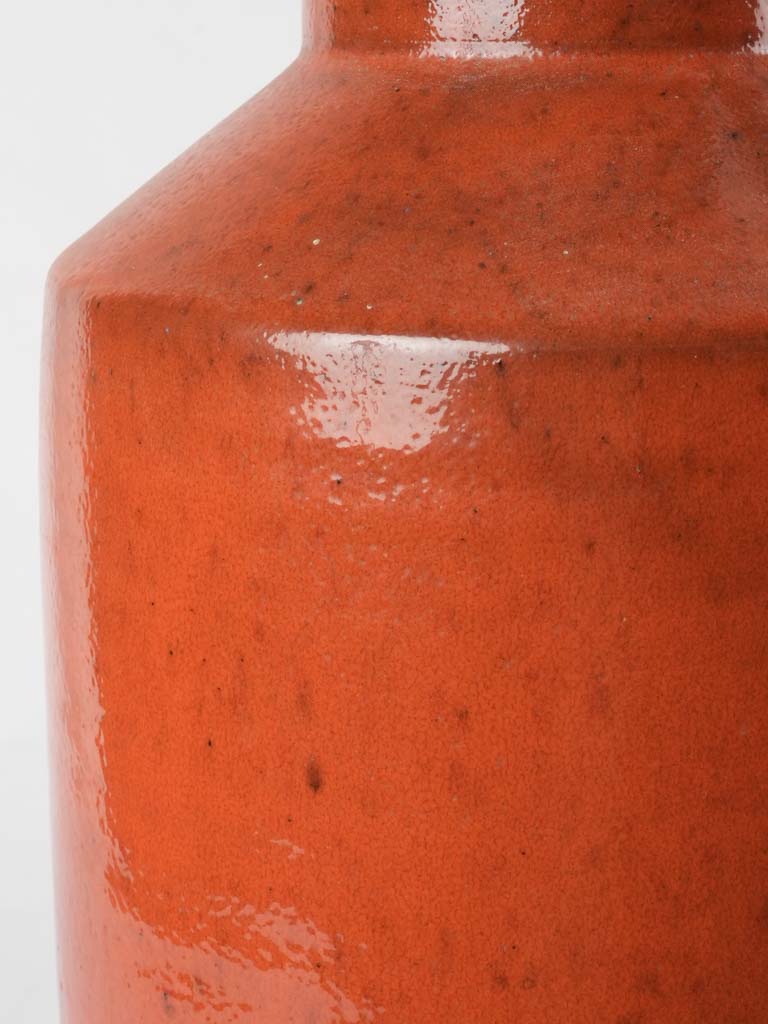 Tall Picault vase - red ocher 1960s - 17"