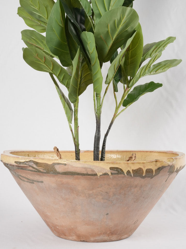 Nineteenth-century ear-handled ceramic mixing bowl