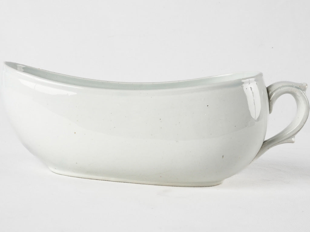 Historical white porcelain chamber pot