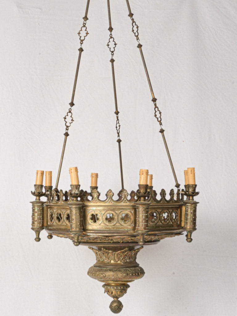 Aged Bronze 8-Light Chandelier