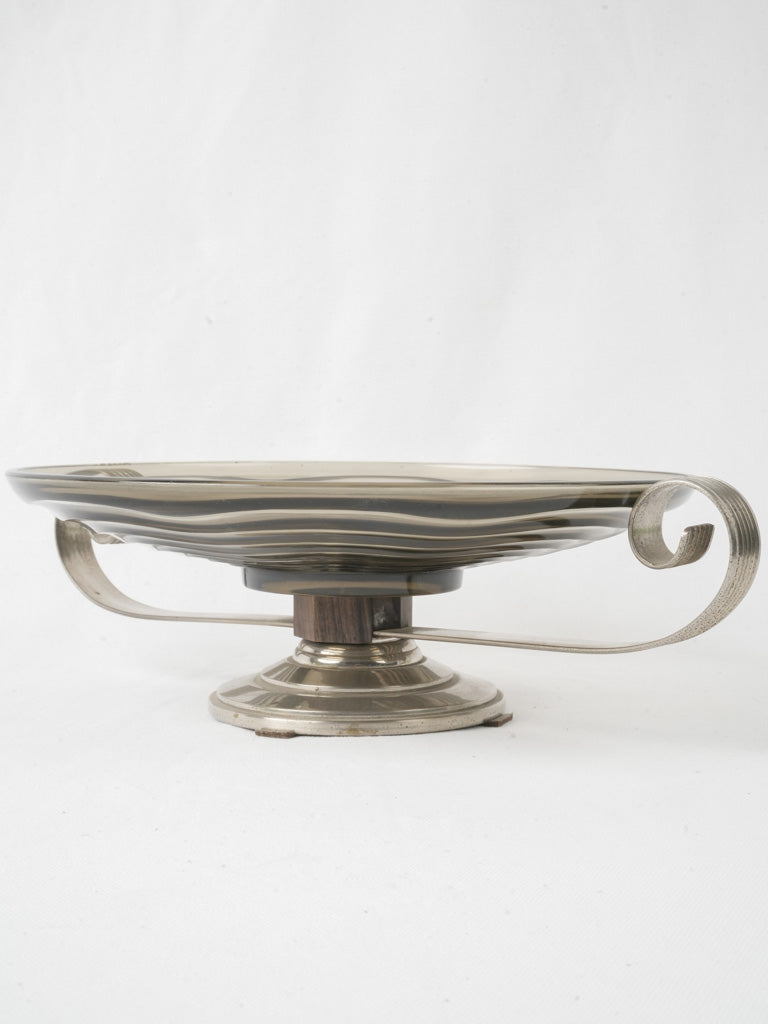 Silver-plated metal Greek-style centerpiece