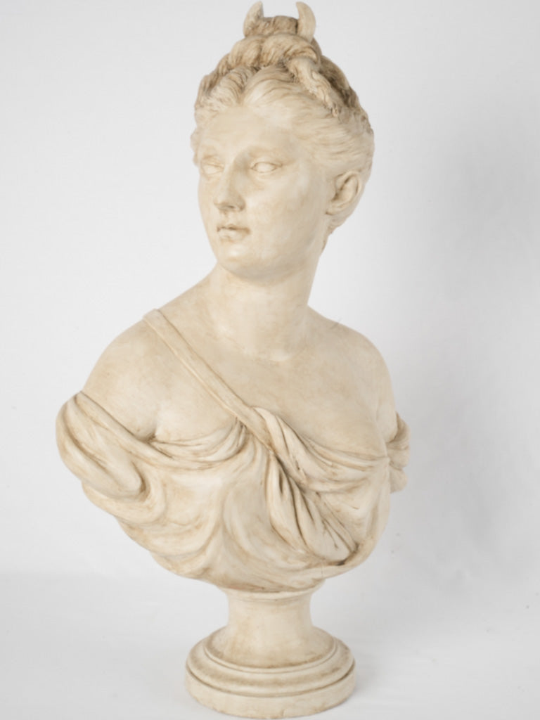 Antique terracotta French Diana bust