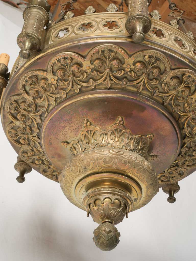 Rich Patina Bronze Chandelier