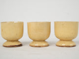 Delicate antique French ceramic egg cups