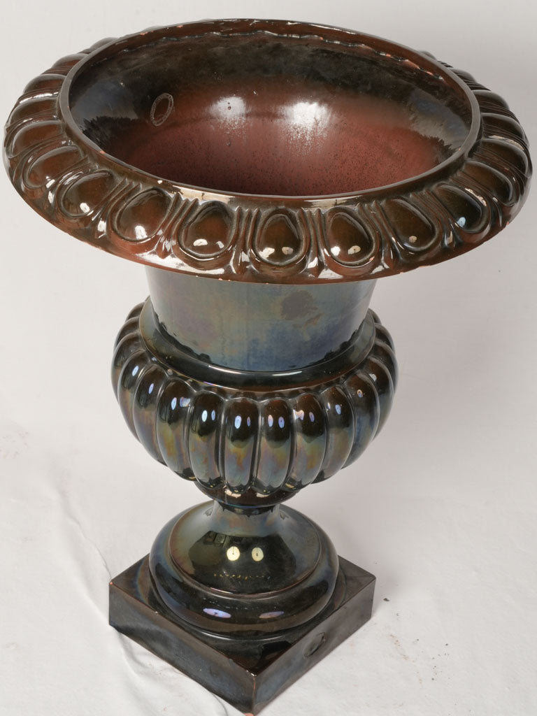 Rare metallic ceramic Médici urn