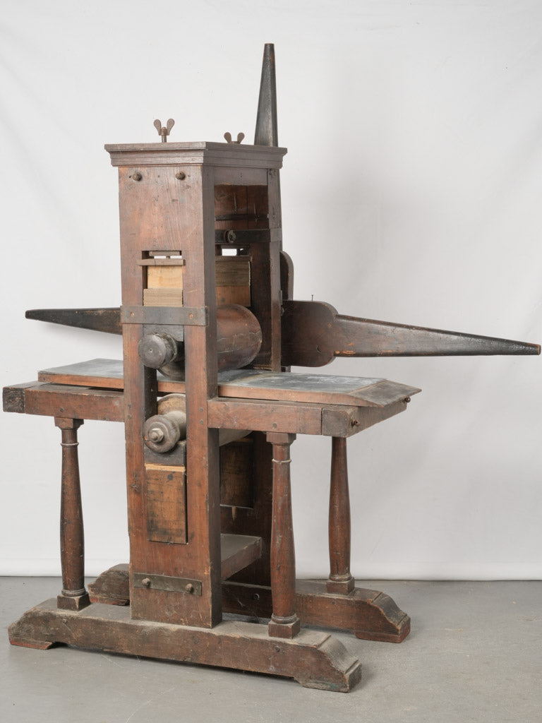 Exquisite French intaglio printing press