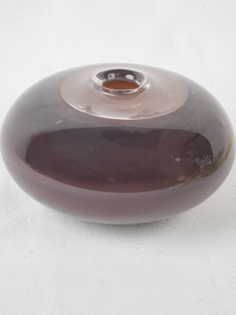 Contemporary violet glass soliflore vase