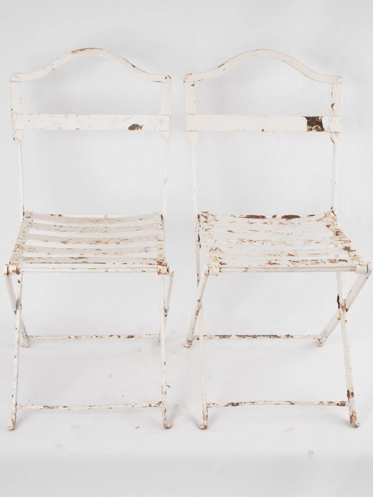 Nineteenth-century folding French chairs