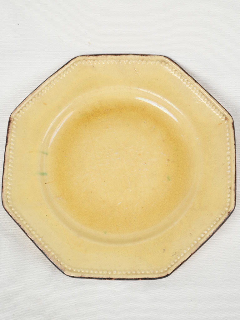 Vintage yellow Poët-Laval platter 