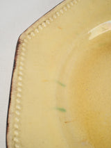 Antique Provençal pearl-edged dish 