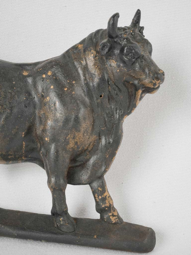 Aged patina butcher's shop bull