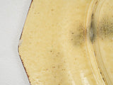 Poët-Laval village yellow ochre platter