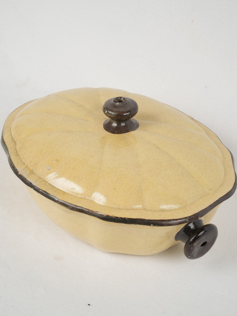 Traditional French Yellow Faience Tureen