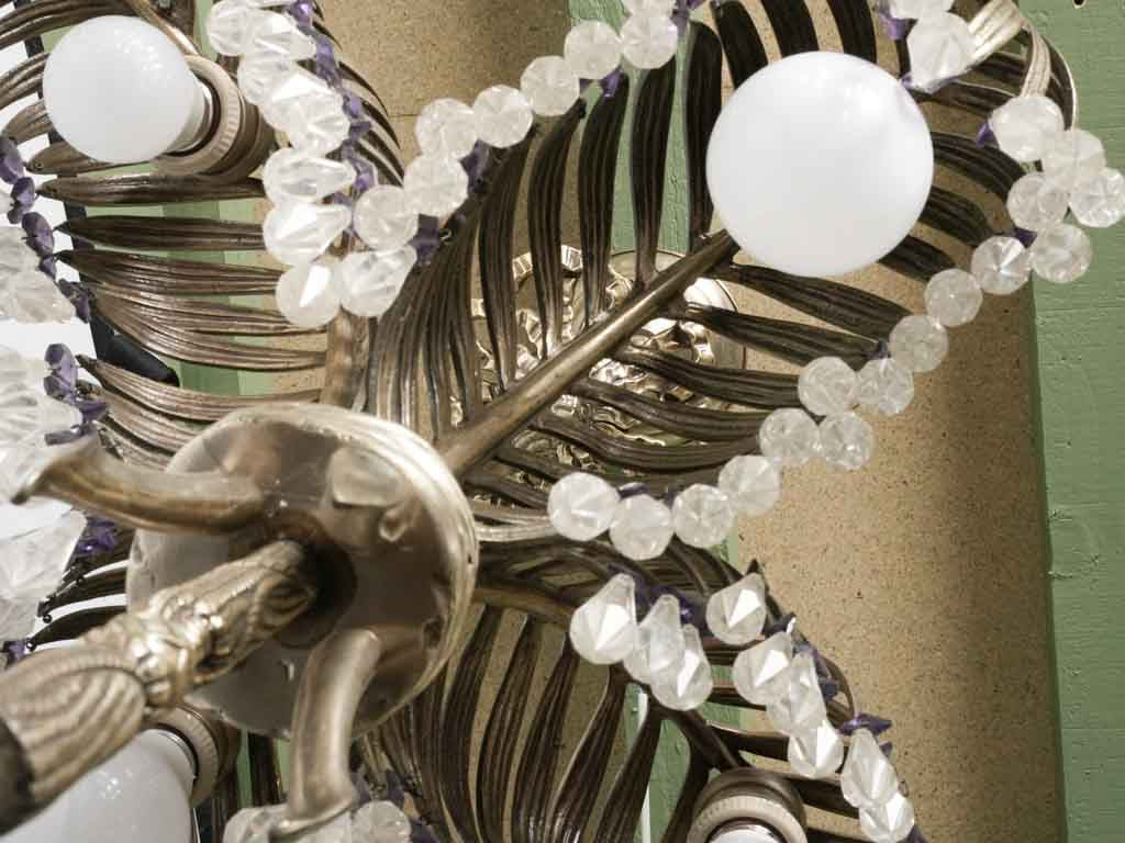 Classic Maison Baguès leaf chandelier