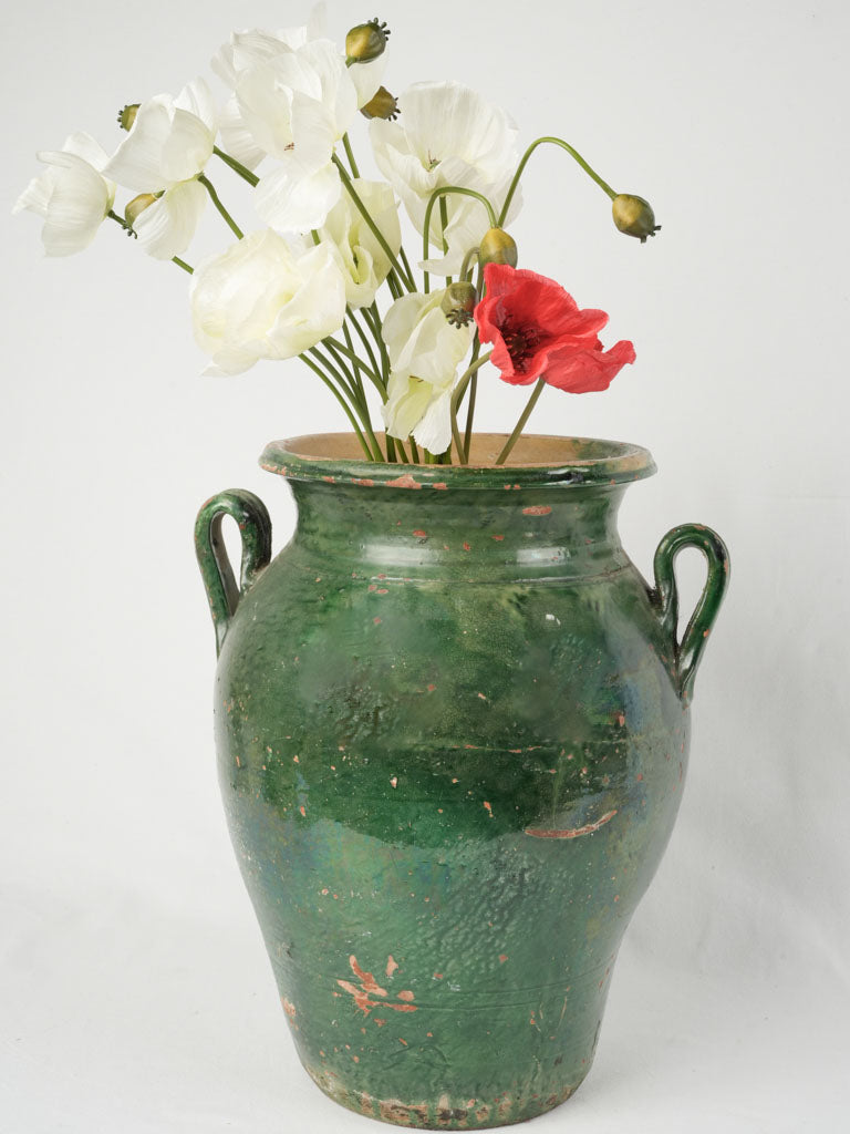 Elegant large vintage olive jar