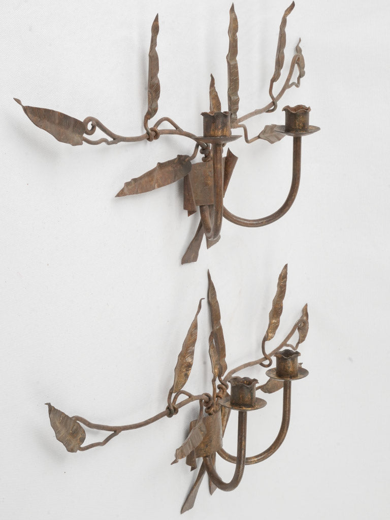 Antique iron light fixtures