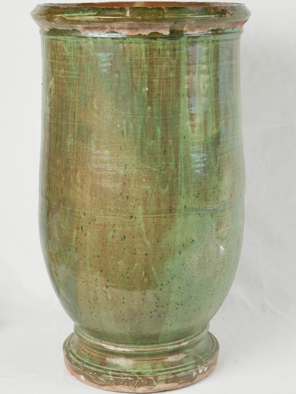 Vintage French terracotta olivette jar