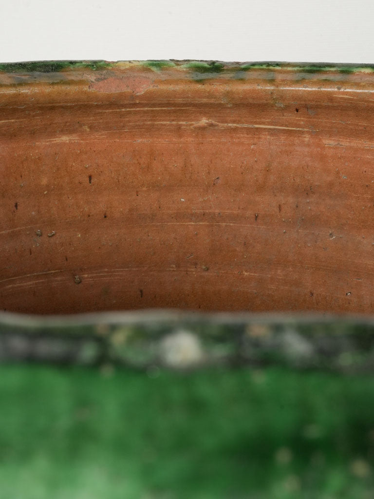 Aged 19th-century Tournac terra-cotta jar