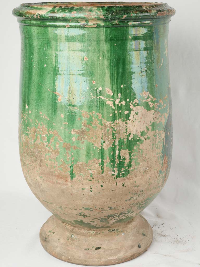 Weathered olive oil storage vessel