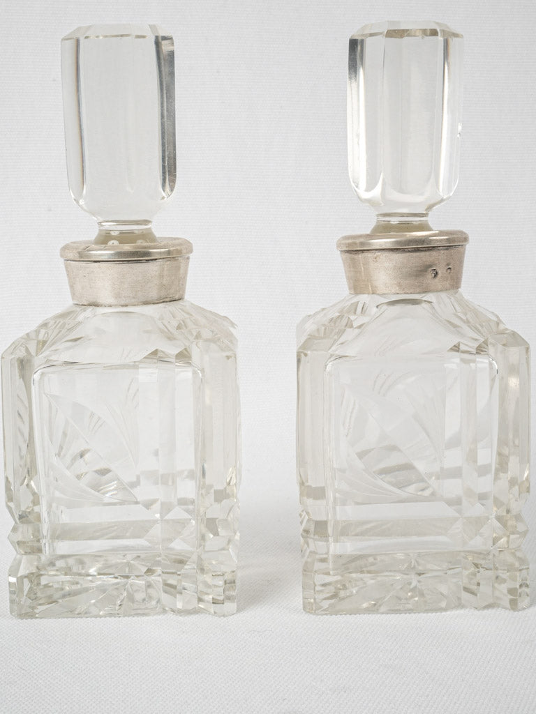 Petite Cut Crystal Liquor Decanters