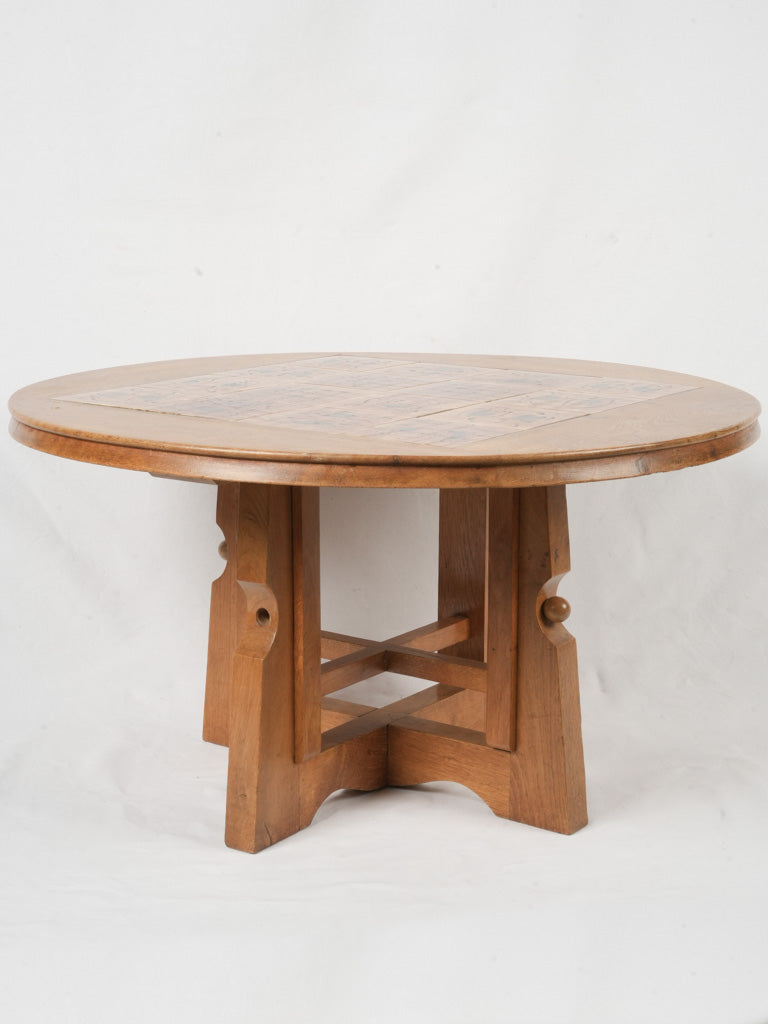 French modernist adjustable height table  