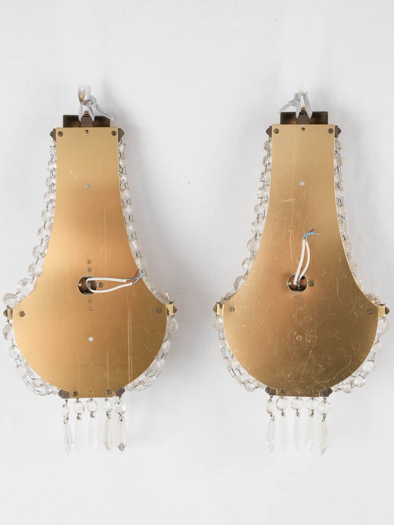 Luxurious beaded antique sconces