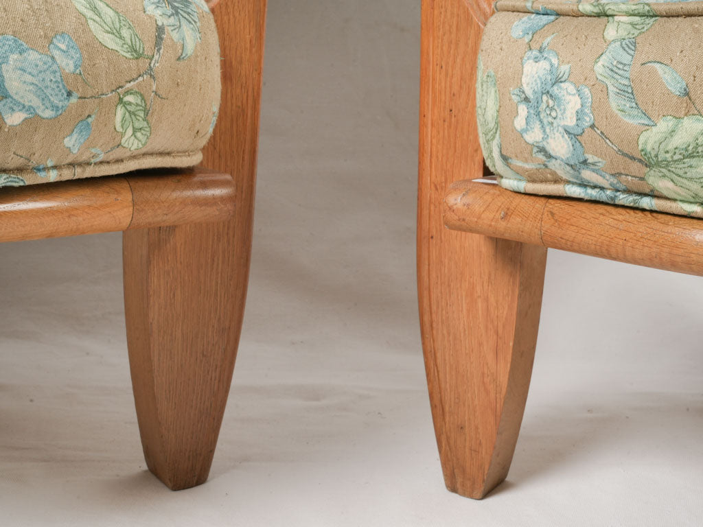 Distinctive sculptural oak seating  